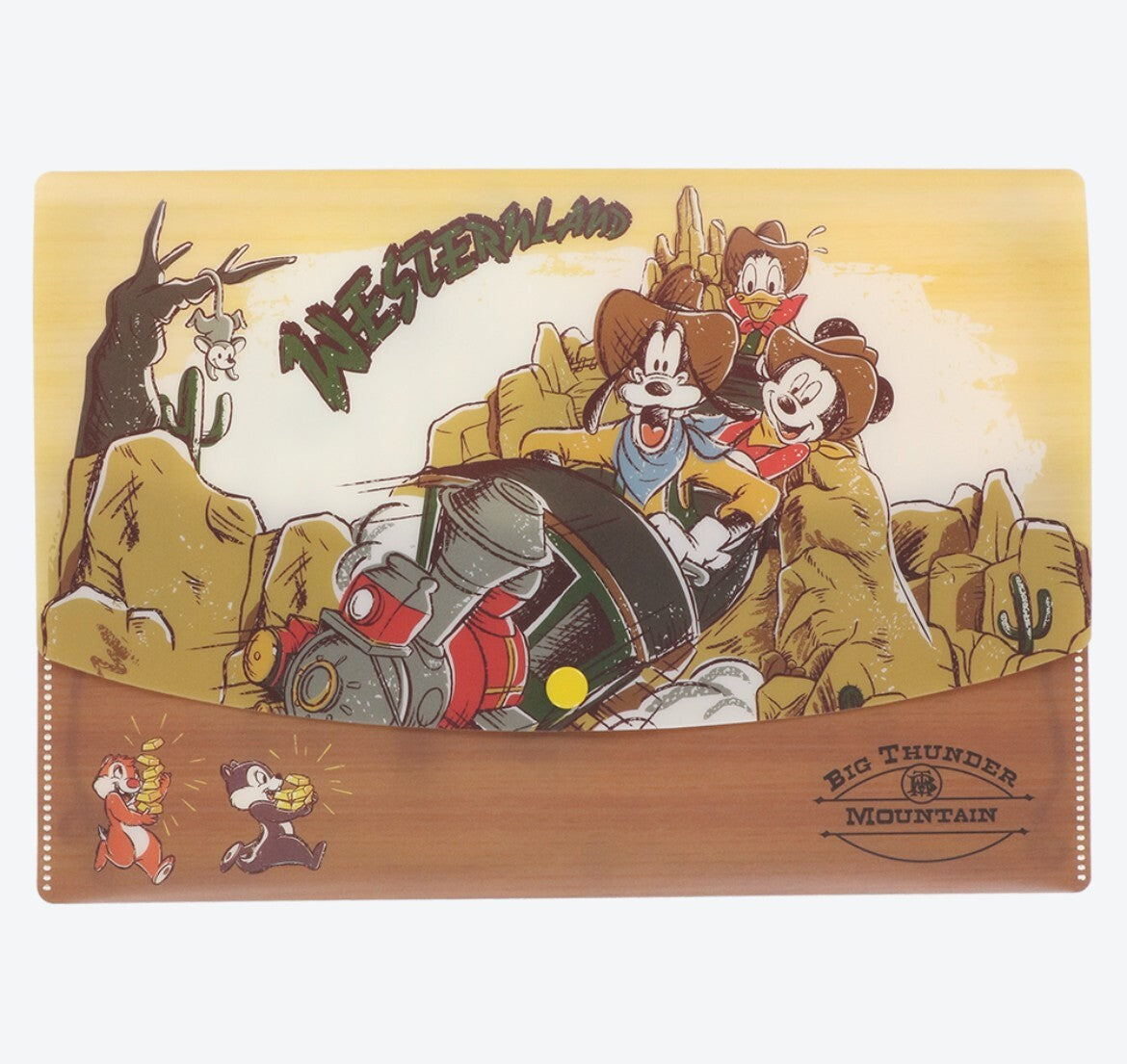 Japan Tokyo Disney Resort Big Thunder Mountain Mickey Letter set case