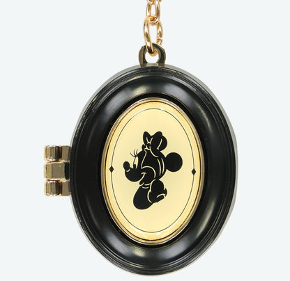 Japan Tokyo Disney Resort Keychain Silhouette Studio Mickey Minnie