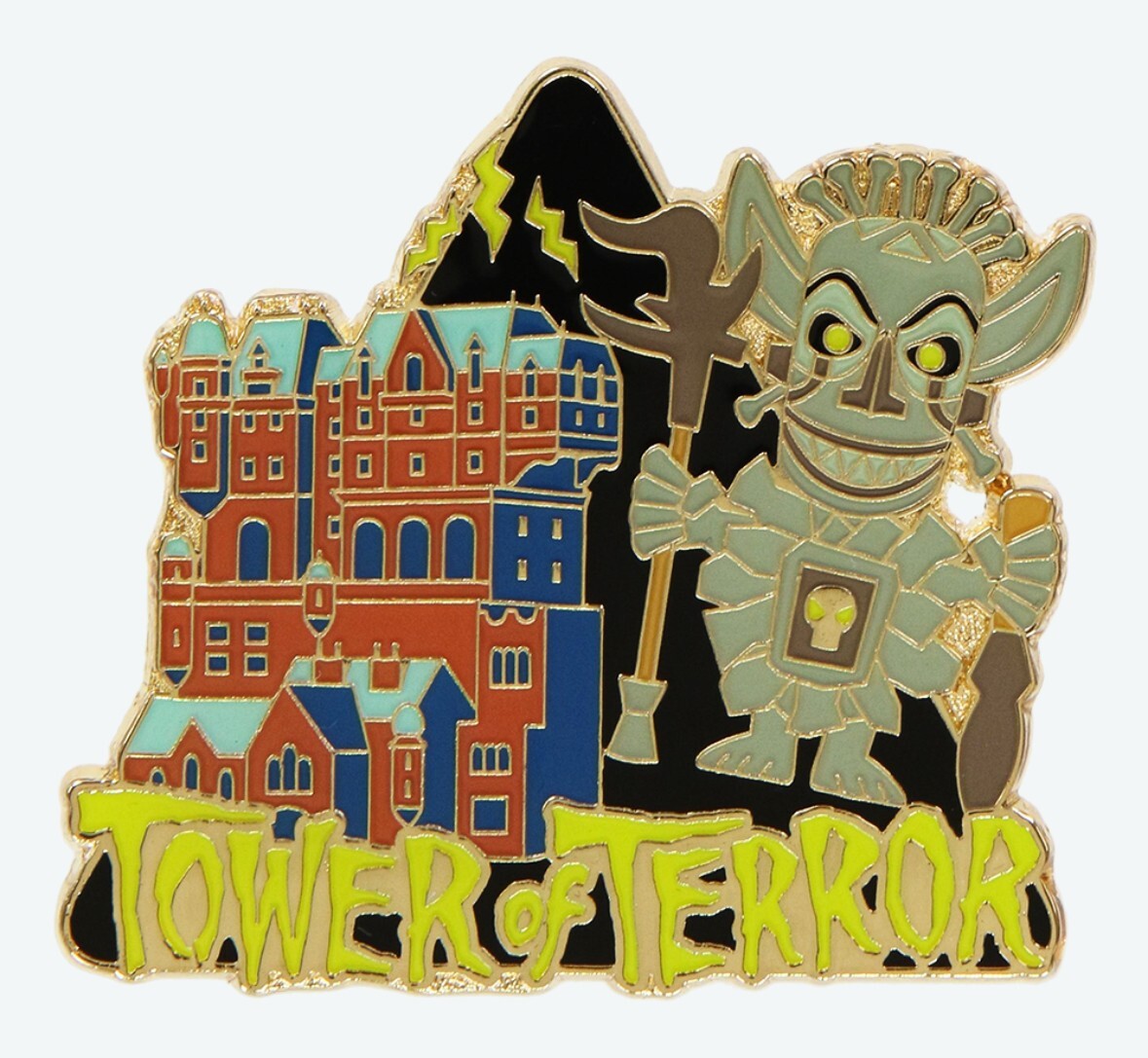 Japan Tokyo Disney Resort Pin badge Raging Spirits Tower of Terror Shiriki Utund