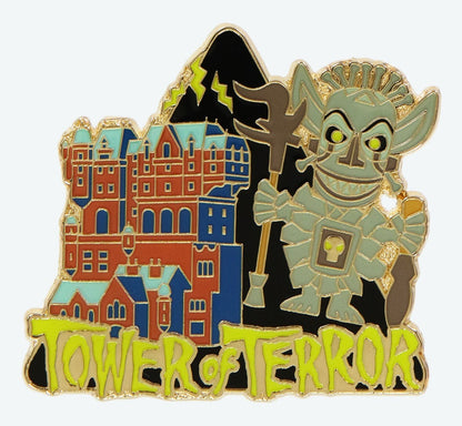 Japan Tokyo Disney Resort Pin badge Raging Spirits Tower of Terror Shiriki Utund