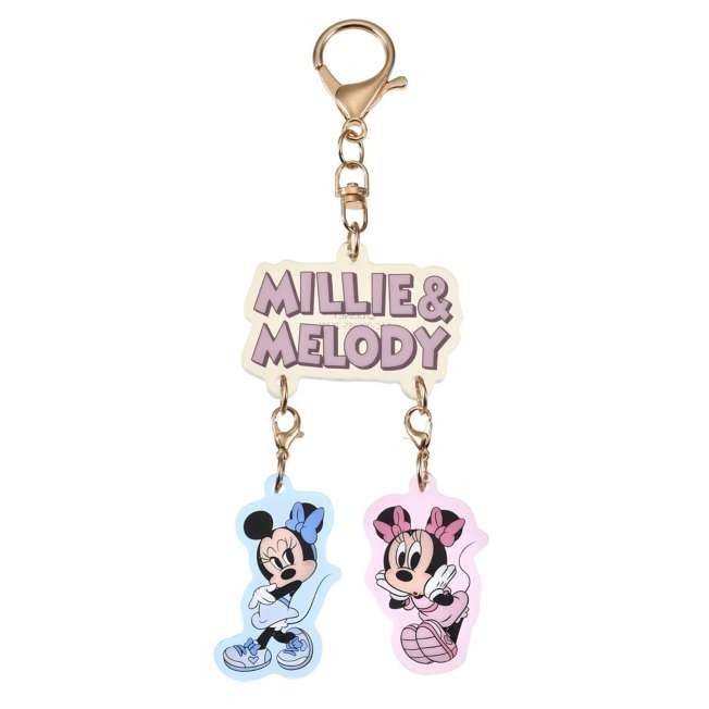 Japan Tokyo Disney Store Millie & Melody Keychain Key Chain Fes
