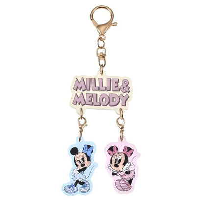 Japan Tokyo Disney Store Millie & Melody Keychain Key Chain Fes
