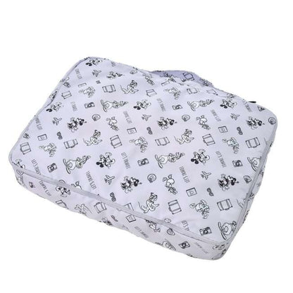 Japan Tokyo Disney Store Mickey Clothes Compression Storage Pouch L Purple