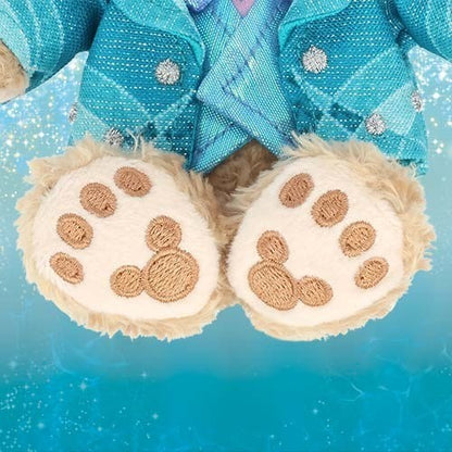Japan Tokyo Disney Resort Sparkling Jubilee Duffy Plush Keychain Badge 25th