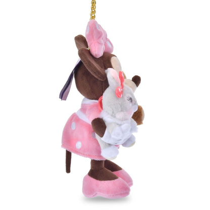 Japan Tokyo Disney Store UniBestiez Plush Toy Keychain Ein Rabbit Minnie Purin