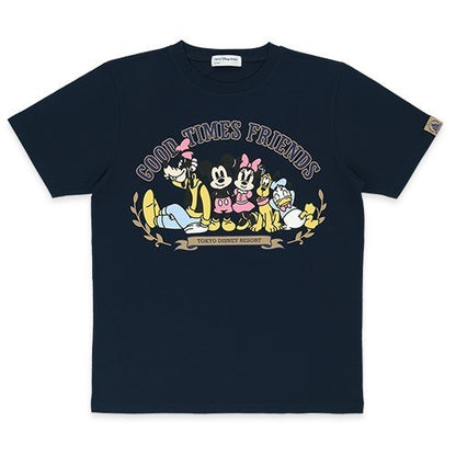 Japan Tokyo Disney Resort GOOD TIMES FRIENDS Mickey Mouse T-shirt