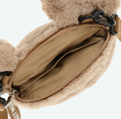 Japan Tokyo Disney Resort Ears & Shoulder Bag Mickey limited Cap Hat Brown