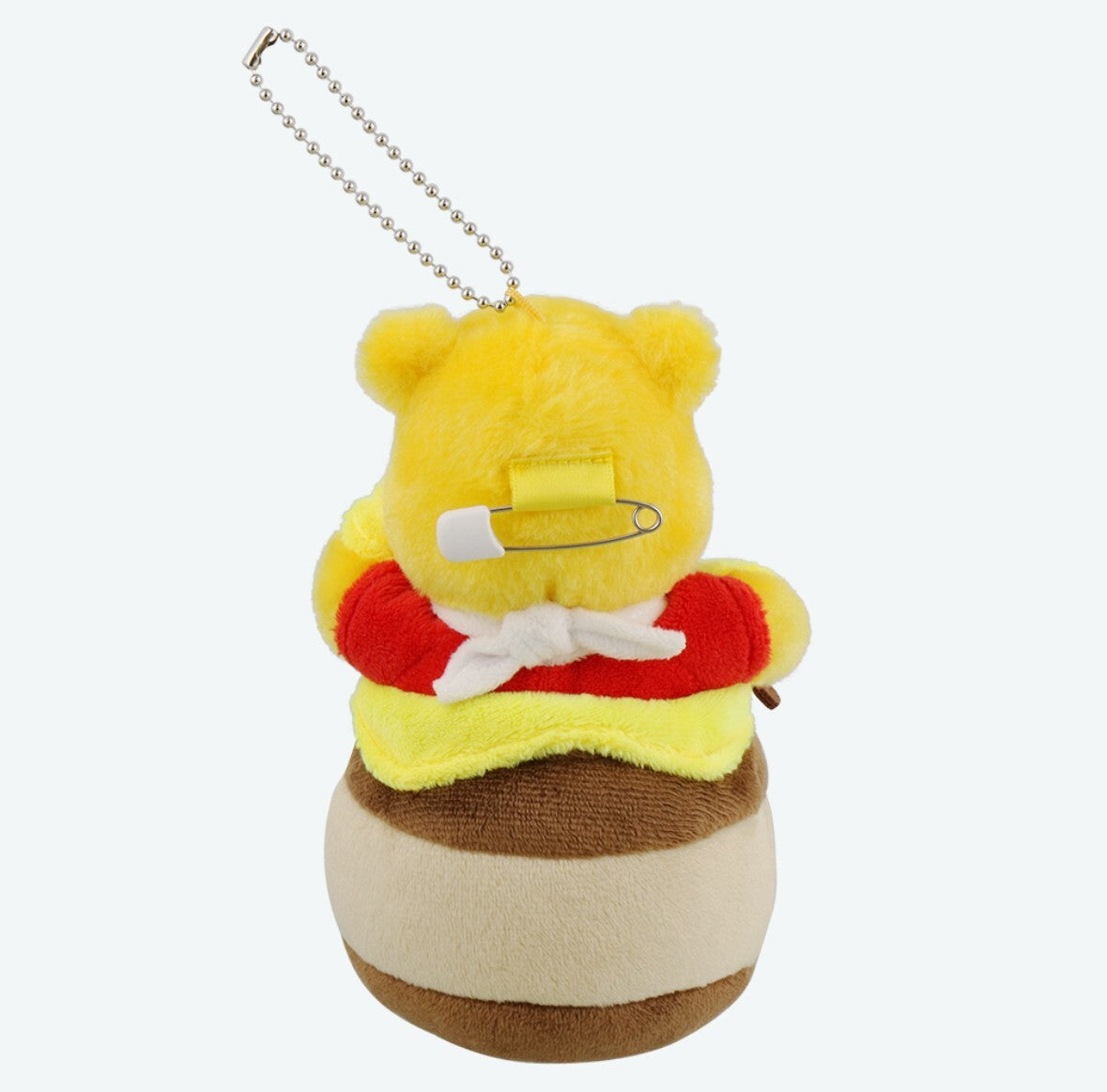 Japan Tokyo Disney Resort Winnie the Pooh Plush Toy Keychain Badge