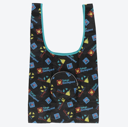 Japan Tokyo Disney Resort Store Mickey Sea Land Black 2023 limited Eco bag