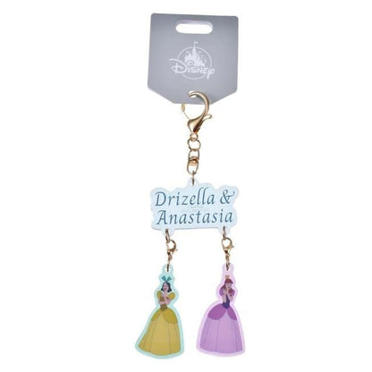 Japan Tokyo Disney Store Drizella & Anastasia Keychain Key Chain Fes Cinderella