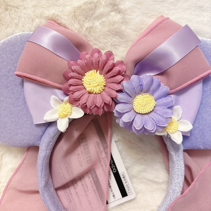 Japan Tokyo Disney Resort Headband Ears Flower Rapunzel Forest Fantasy Springs
