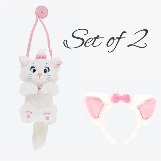 Japan Tokyo Disney Resort Store The Aristocats Plush Shoulder bag & Marie Ears