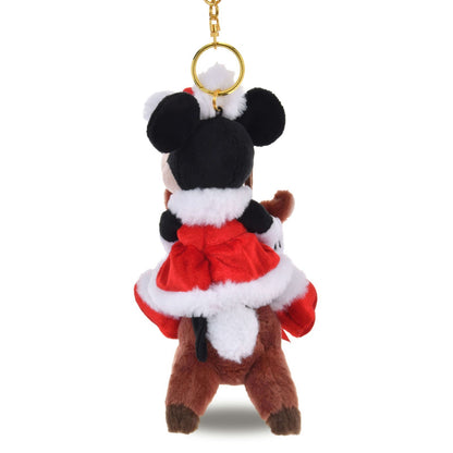 '+Japan Tokyo Disney Store Minnie Mouse Plush Toy Keychain Christmas