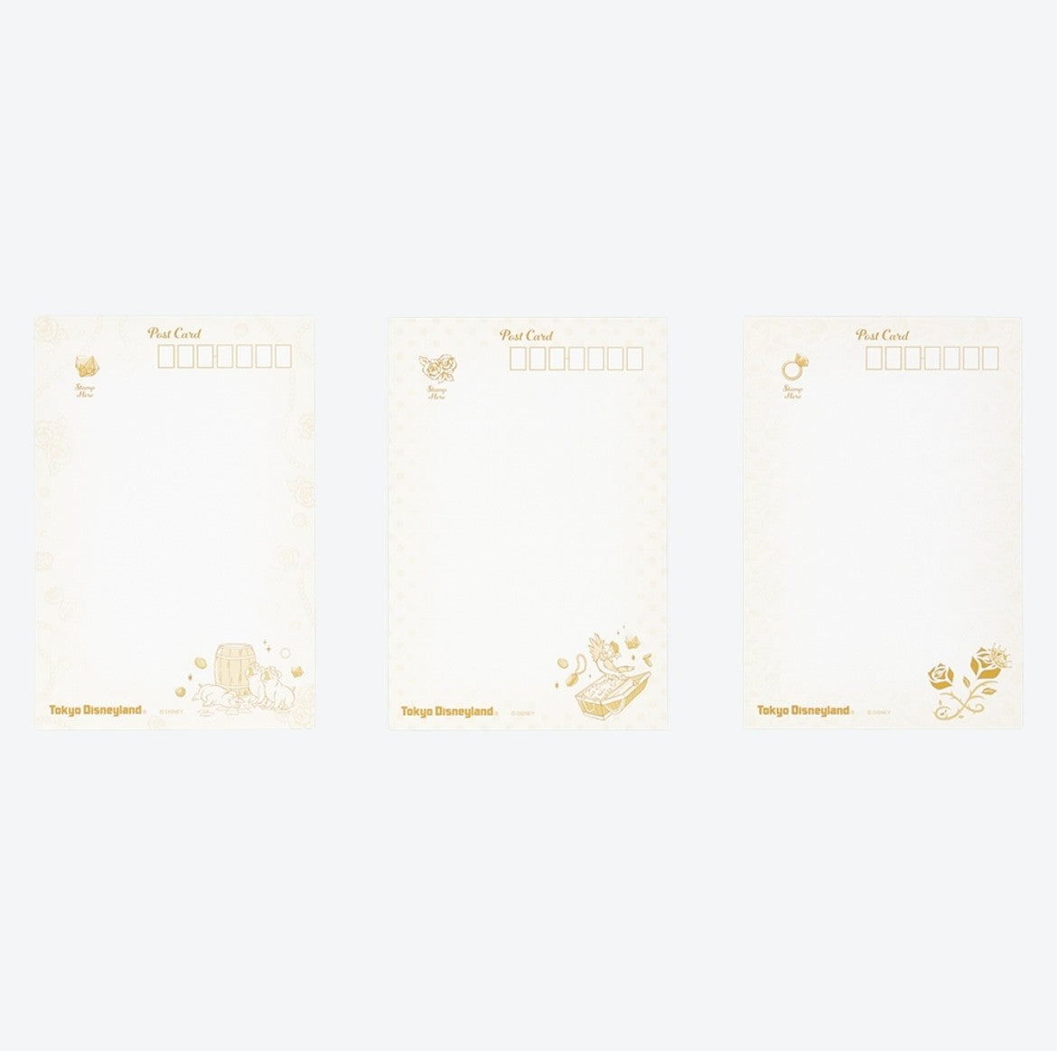 Japan Tokyo Disney Resort Mickey Mouse and Friends Postcard 3 pieces New 2025