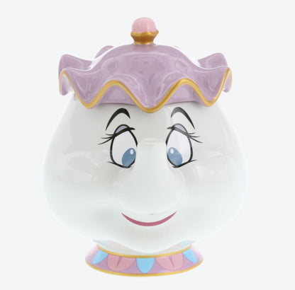 Japan Tokyo Disney Resort Beauty And The Beast Mrs. Potts mug with lid