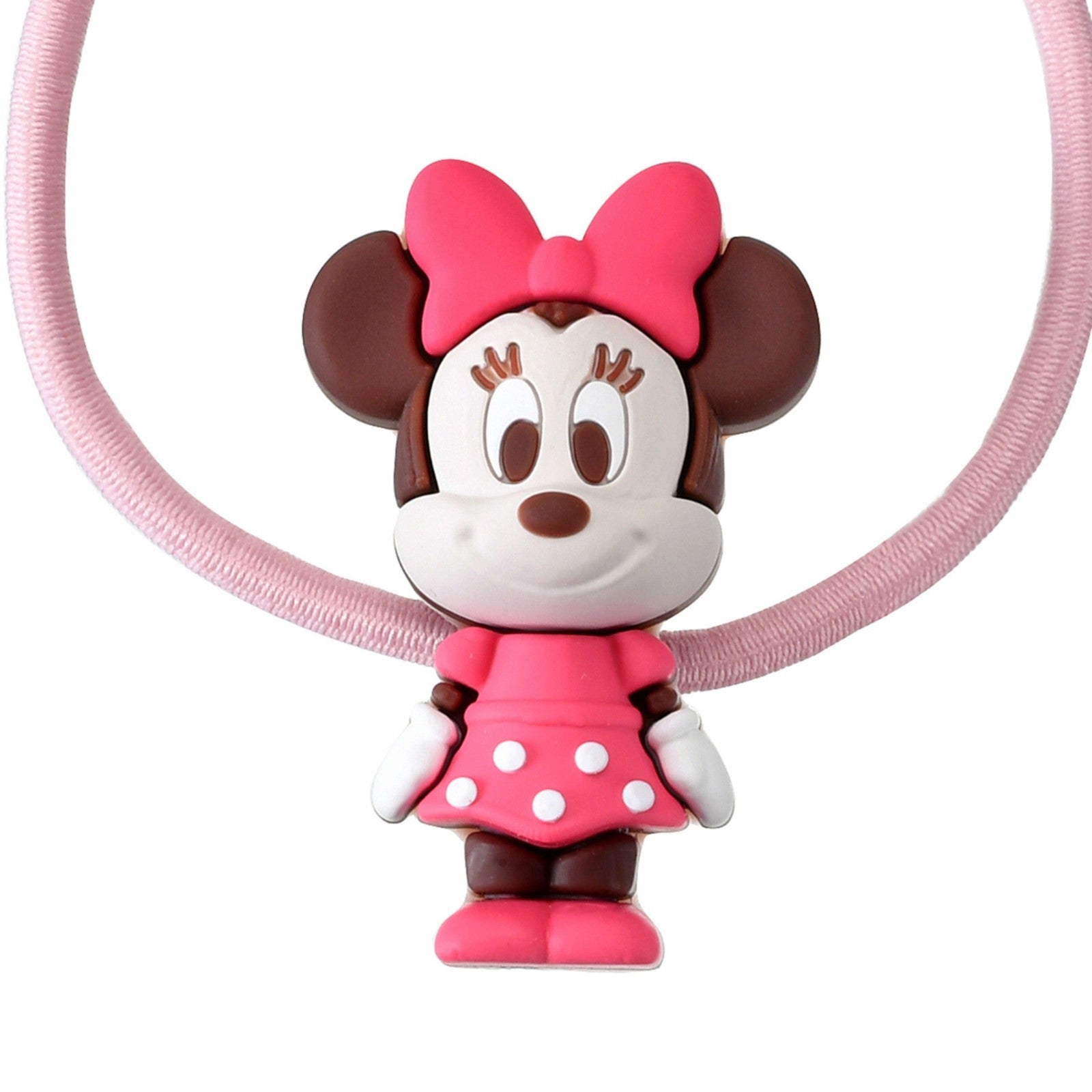 Japan Tokyo Disney Store Minnie Mouse For Kids Hair Ponytail PVC Mascot