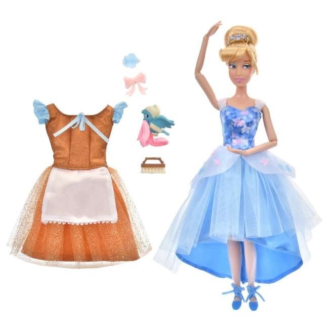 Japan Tokyo Disney Store Cinderella & the Blue Bird Doll Figure Set Ballet