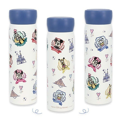 Japan Tokyo Disney Resort GOOD TIMES FRIENDS Mickey Mouse Stainless Steel Bottle