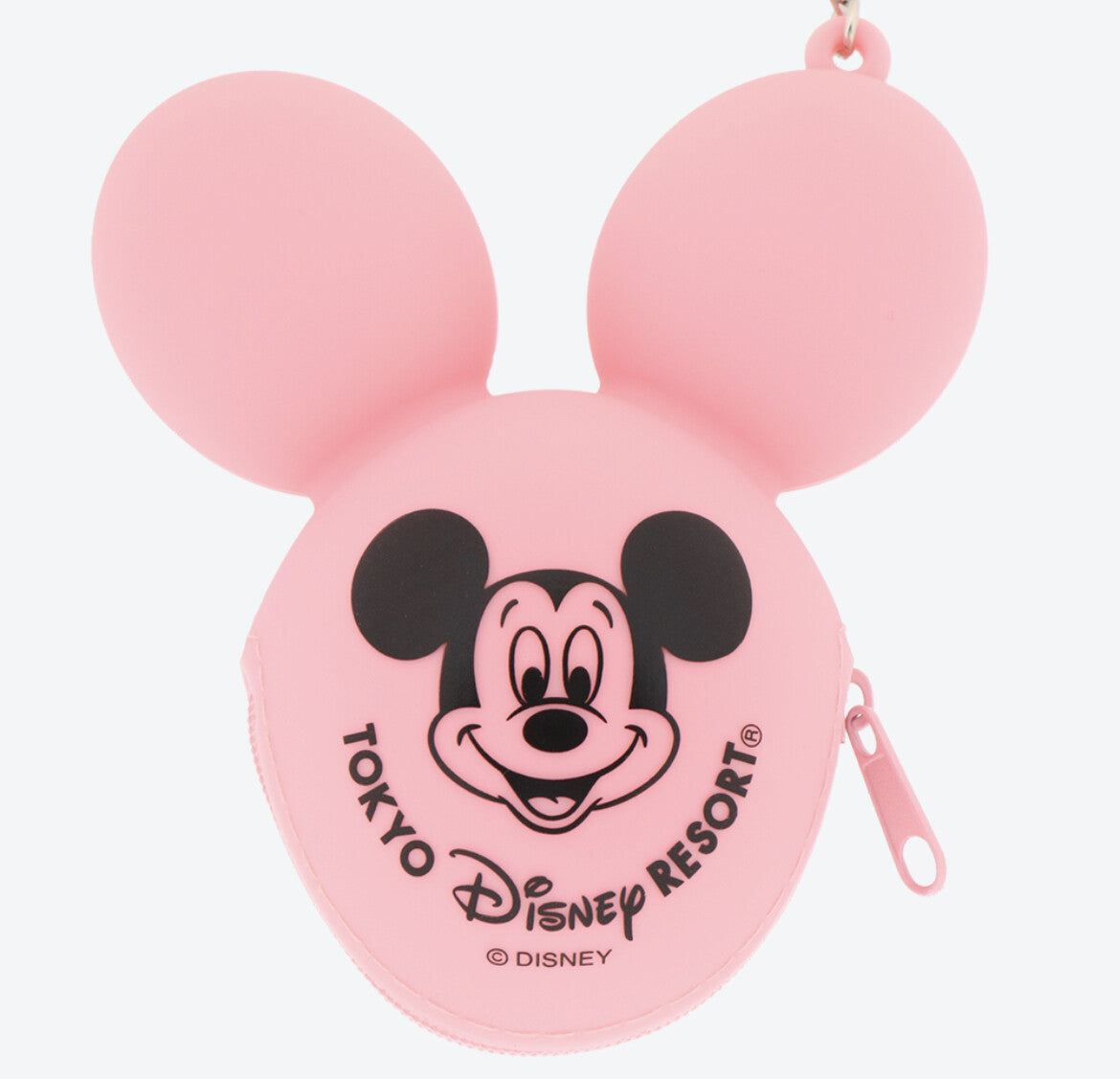 Japan Tokyo Disney Resort Mickey balloon Bag Charm Keychain pouch pink