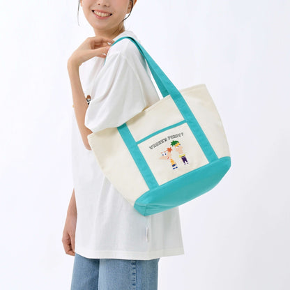 Japan Tokyo Disney Store Phineas & Ferb Agent P Embroidered Tote Bag