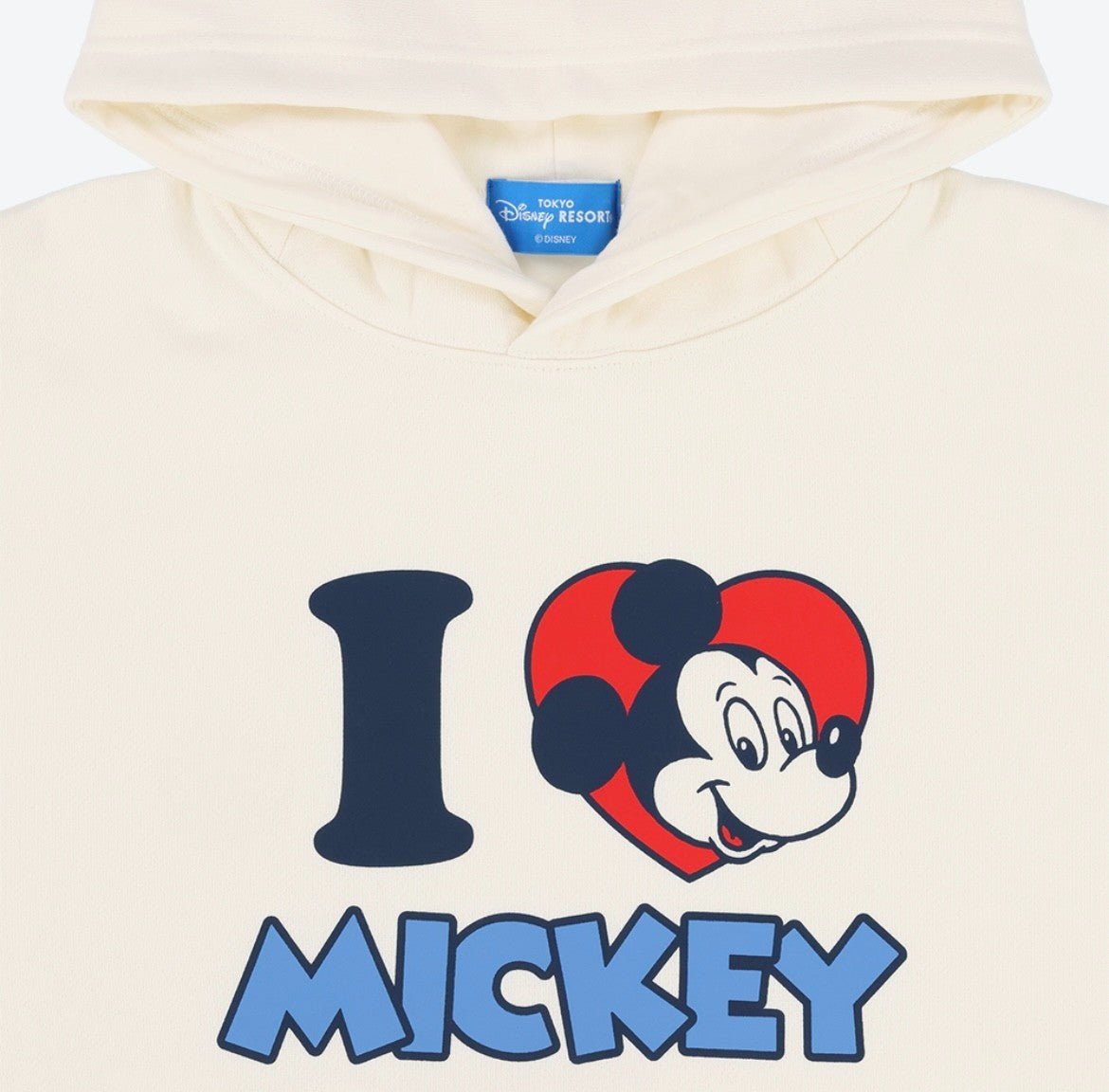 Japan Tokyo Disney Resort Mickey Mouse Hoodie Long sleeve White 2025