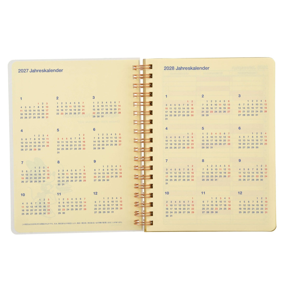 Japan Tokyo Disney Store Minnie & Friends Delfonics Rollbahn Diary L 2027