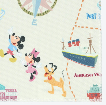 Japan Tokyo Disney Resort Cooling towel "COOLCORE" Park Map 2025