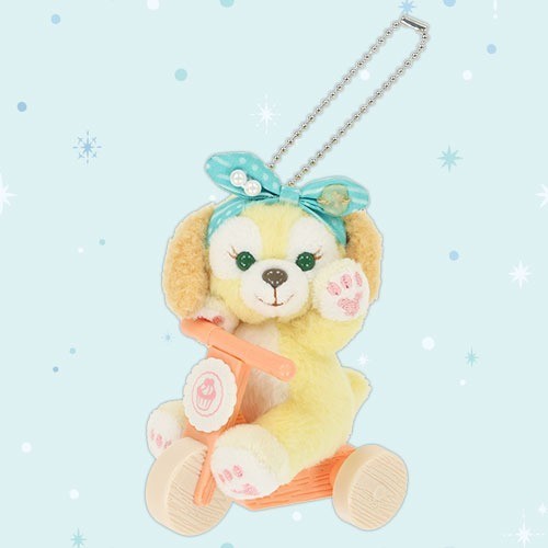 KeycJapan Tokyo Disney Resort Duffy Beautiful Blue Plush Keychain CookieAnn