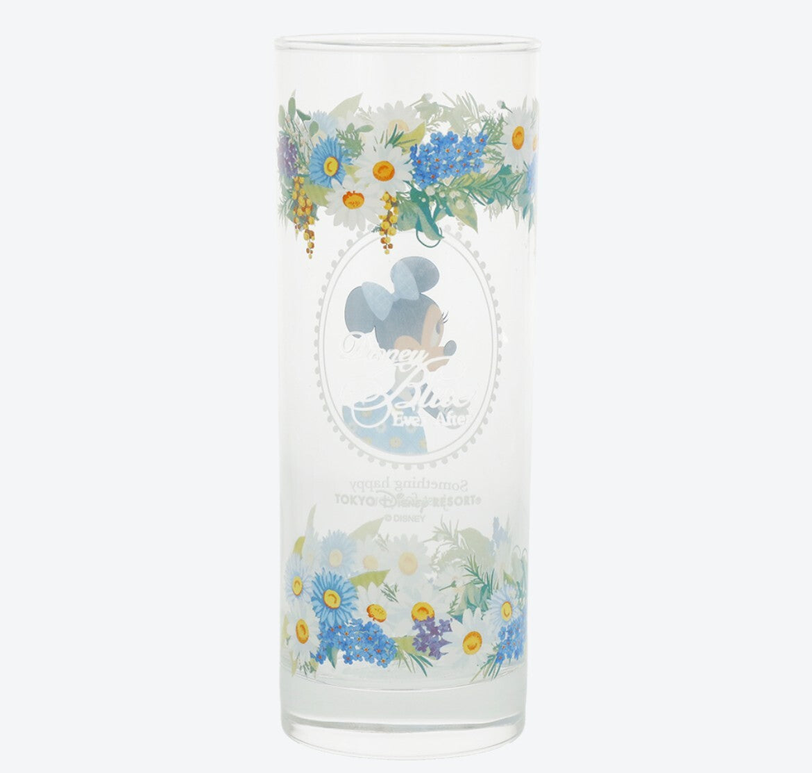 Japan Tokyo Disney Resort Store Mickey Minnie Blue Ever After cup glass