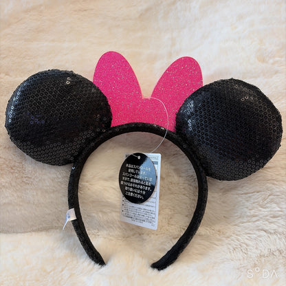 Japan Tokyo Disney Resort Minnie Mouse Free Pink Headband Ears Cap Limited 2026
