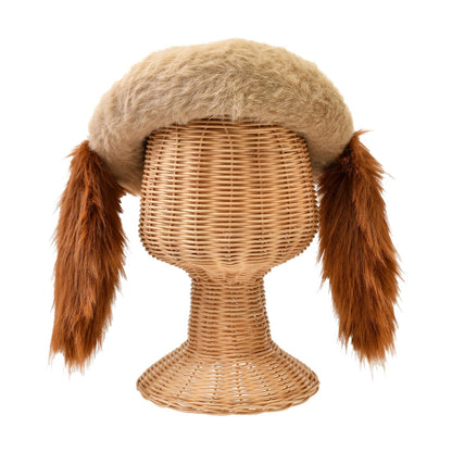 '+Japan Tokyo Disney Store Lady and the Tramp Hat Beret COSTUME GOODS Brown 57