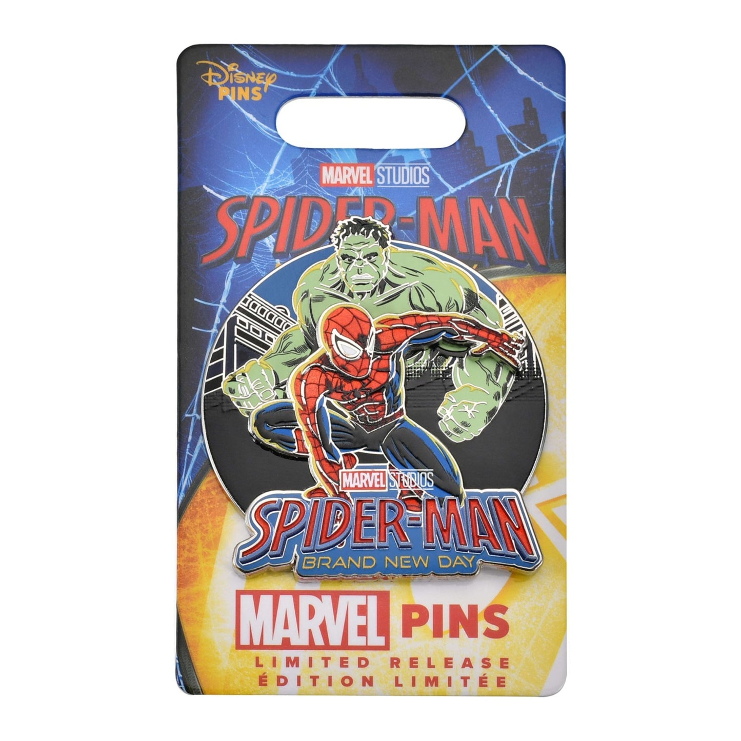 Japan Tokyo Disney Store Marvel Spider-Man & Hulk Pin Badge Brand New Day