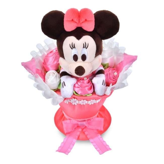 Japan Tokyo Disney Store Minnie Mouse Plush Toy Hanging Bouquet