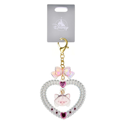 Japan Tokyo Disney Store Aristocats Marie Keychain Heart Glitter Lovely Fes