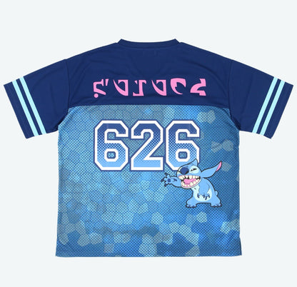 Japan Tokyo Disney Resort Stitch 626  T-shirt oversize M-L Black