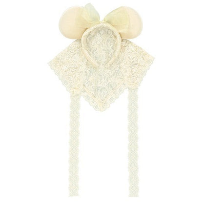 Japan Tokyo Disney Resort Minnie Headband Scarf-style Lace White Halloween 2026