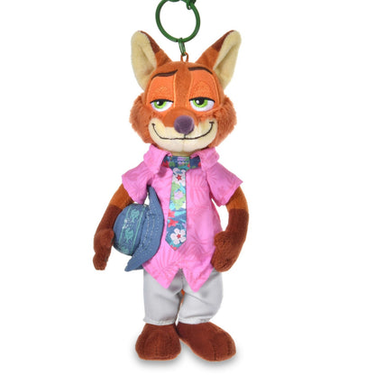 Japan Tokyo Disney Store Nick Wilde Plush Toy Keychain TROPICAL ZOOTOPIA
