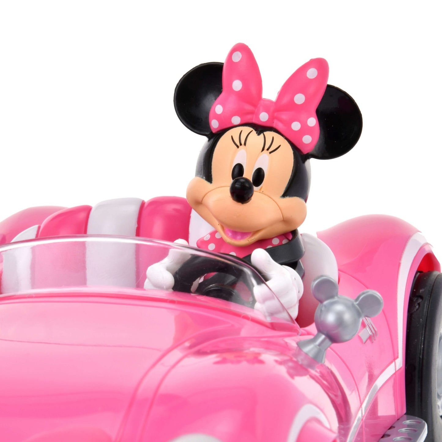 Japan Tokyo Disney Store Minnie Remote Control Toy Car Light Up & Sound Roadster