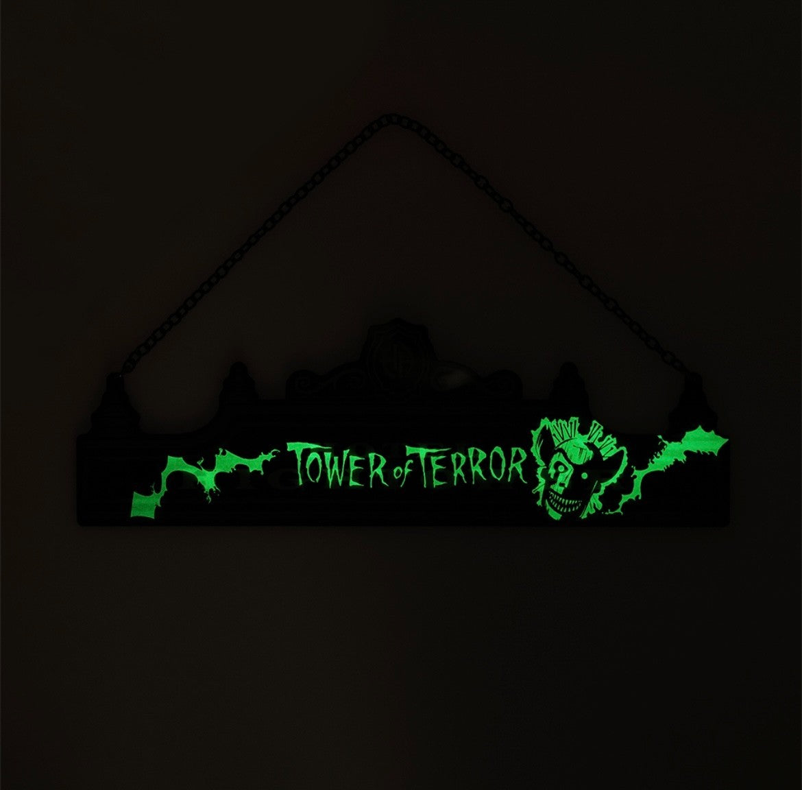 Japan Tokyo Disney Resort Tower of Terror Light Up Sign Plate Limited 2025
