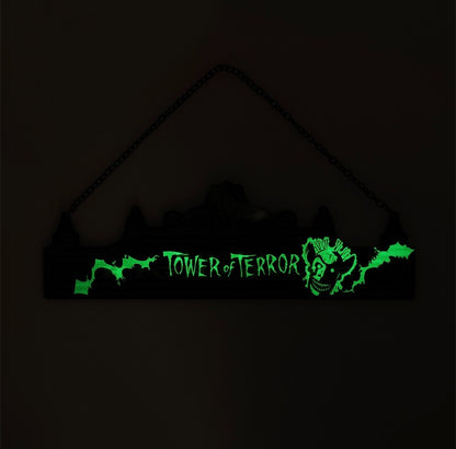 Japan Tokyo Disney Resort Tower of Terror Light Up Sign Plate Limited 2025