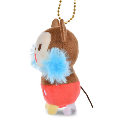 Japan Tokyo Disney Store Mickey Mouse Plush Toy Keychain Support PONPON