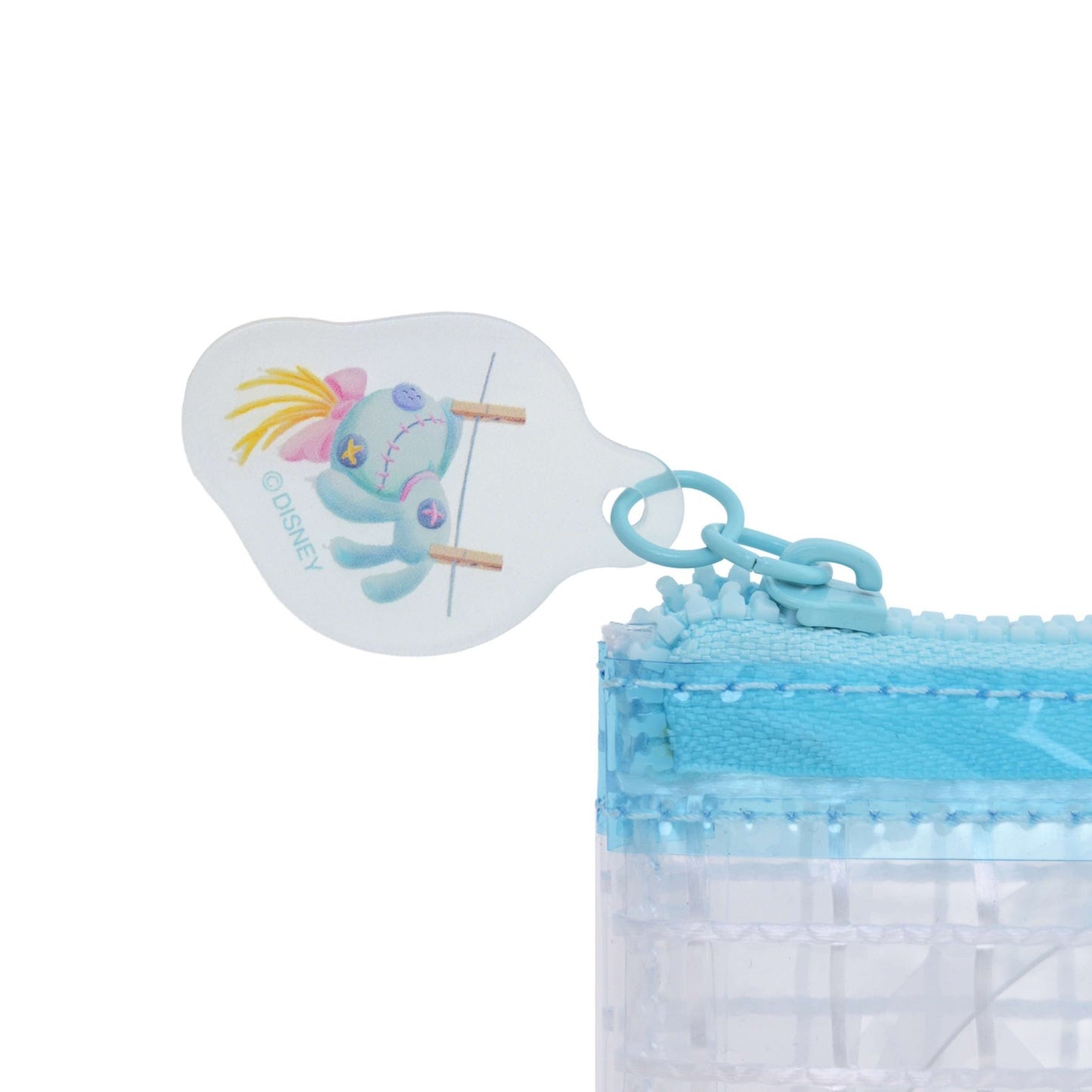 Japan Tokyo Disney Store Pencil Case Clear Grid Pattern Scrump Collection Stitch