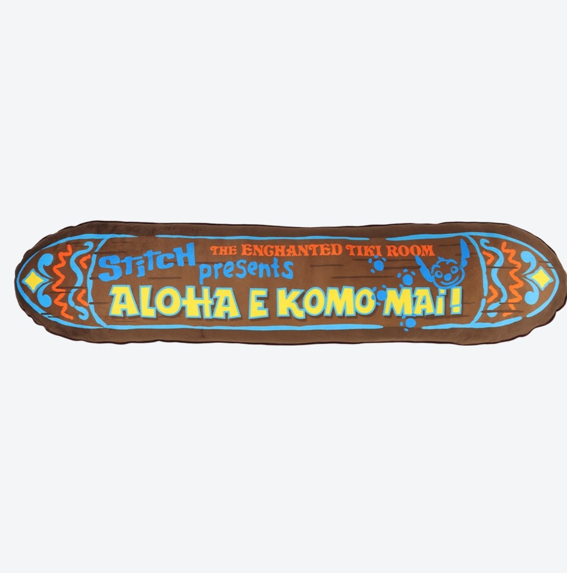 Japan Tokyo Disney Resort Lilo & Stitch Long Cushion Enchanted Tiki Room Limited