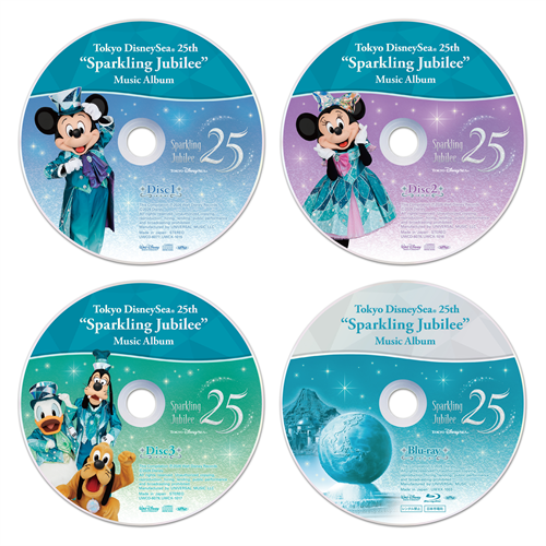 Japan Tokyo Disney Music Album Premium Box Sparkling Jubilee 25th