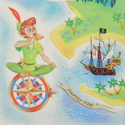 Japan Tokyo Disney Store Peter Pan Picnic Sheet S Pouch Map Compact