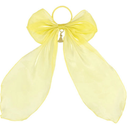 Japan Tokyo Disney Resort Big hair elastic ribbon Yellow Belle