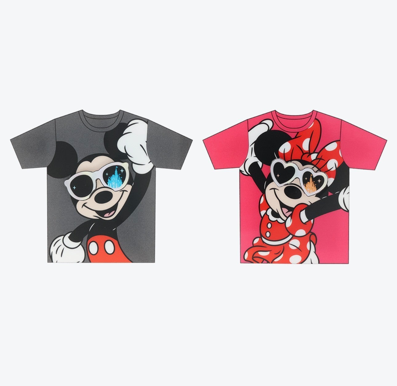 Japan Tokyo Disney Resort Mickey Minnie T-shirt Magnet Sunglasses