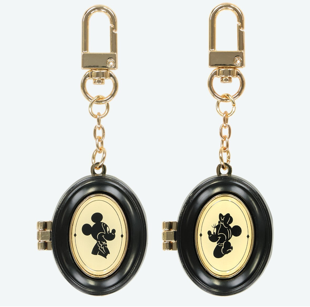 Japan Tokyo Disney Resort Keychain Silhouette Studio Mickey Minnie
