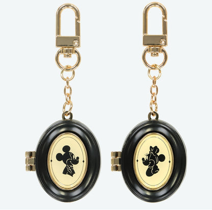 Japan Tokyo Disney Resort Keychain Silhouette Studio Mickey Minnie