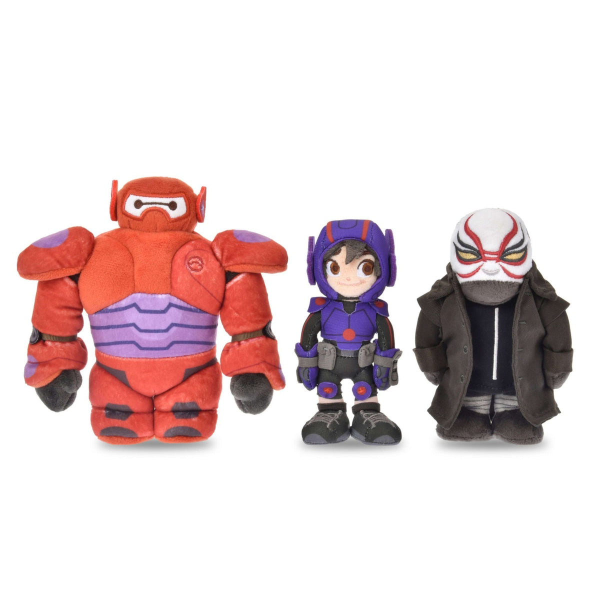Japan Tokyo Disney Store Hiro Hamada Baymax 2.0 Kaijin Plush Toy Set stanDs
